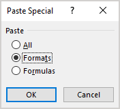 Paste Special in Excel 365