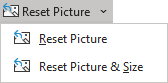 Reset Picture in Word 365