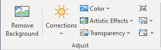 Adjust group in Word for Microsoft 365 Adjust group in Word 365