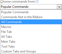 All commands All commands