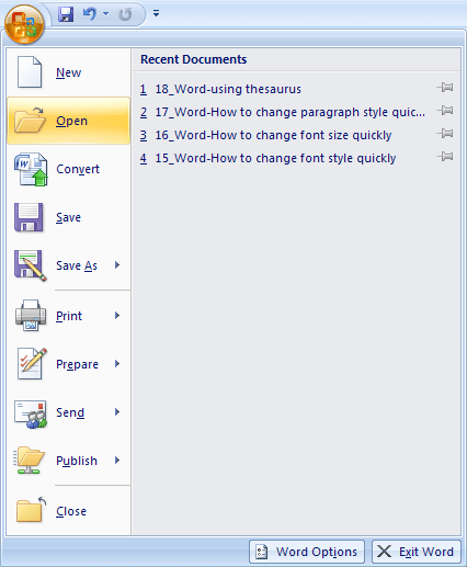 how do i open word documents