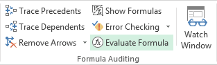 Formulas in Excel 2013