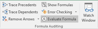Formulas in Excel 2016