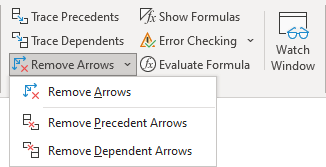 Remove Arrows buttons in Excel for Microsoft 365 Remove Arrows buttons in Excel 365