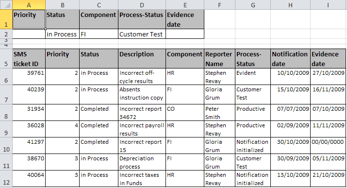 Criteria range in Excel 2010