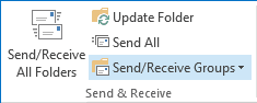 Send and Receive in Outlook 2013