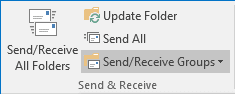 Send and Receive in Outlook 2016 Send and Receive in Outlook 2016