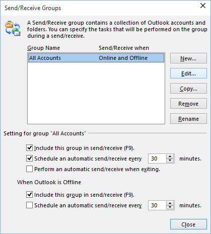 intestazioni outlook