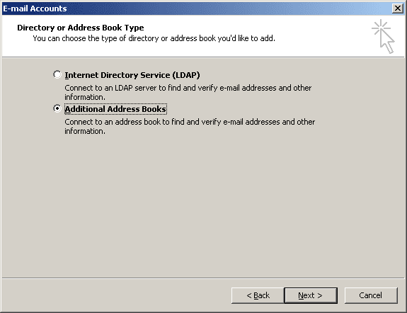 E-mail Accounts 2 in Outlook 2003