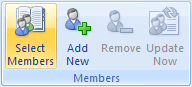 Members in Outlook 2007
