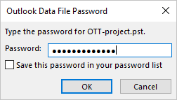 Change Password dialog box in Outlook 365