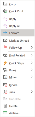 popup in Outlook 365