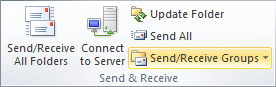 Send and Receive in Outlook 2010