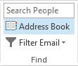 Find in Outlook 2013