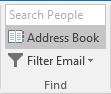Find in Outlook 2016
