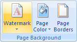 Page Background in Word 2007