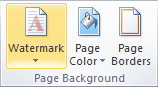 Page Background in Word 2010