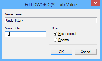 Edit DWORD (32-bit) Value Windows 8