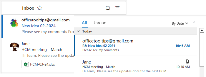 Read and Unread email messages in for Microsoft 365 Read and Unread email messages in Outlook 365