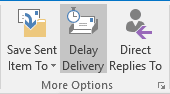 More Options in Outlook 2016