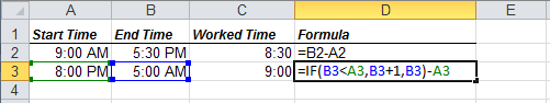 IF Formula in Excel 2010