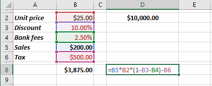 Example of Goalseeking in Excel 2016