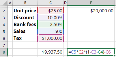 Example of Goalseeking in Excel 365