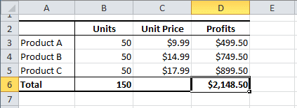 Example of Solver in Excel 2010
