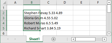 Convert text to columns in Excel 365
