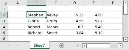 Converted text to columns in Excel 365