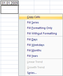 Data Series in Excel 2007