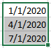 The example of Series in Excel for Microsoft 365 The example of Series in Excel 365