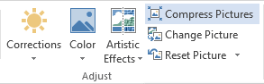 Adjust group in Word 2013