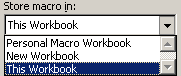 Store Macro in Excel 2003
