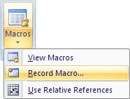 Macro in Excel 2007