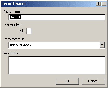 Record Macro in Excel 2007