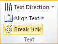 Break link in Word 2010