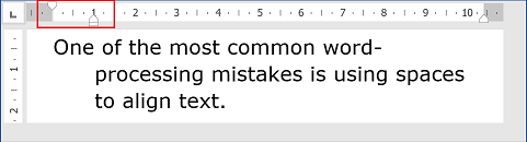 Hanging indents in Word 2016