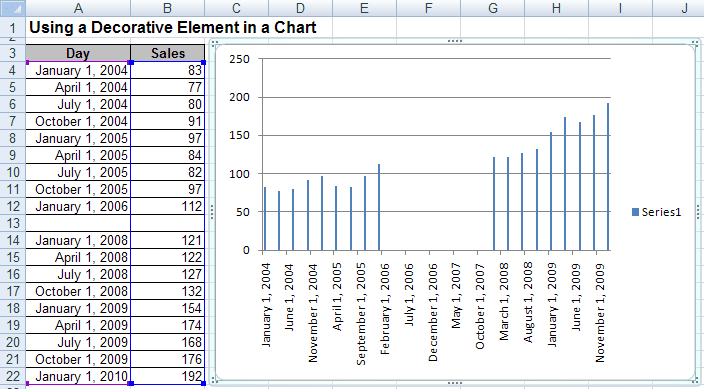 Chart in Excel 2007