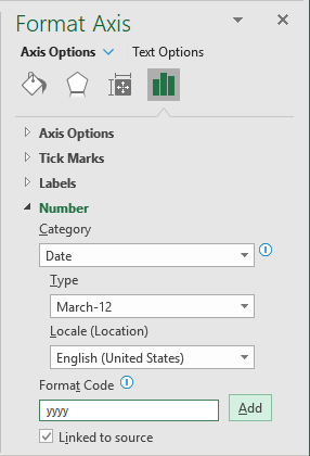 Add Format Code in Excel 365