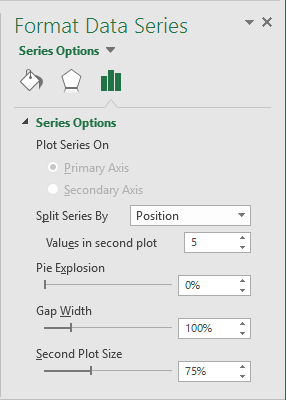 Format Data Series in Excel 2016