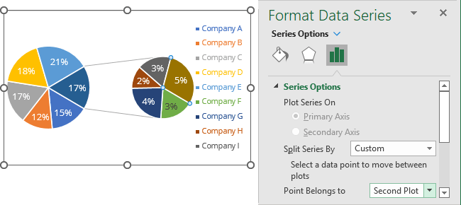Example Split series by Custom in Excel 365