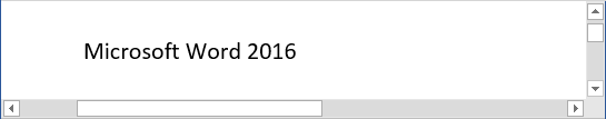 Simple text in Word 2016 Simple text in Word 2016