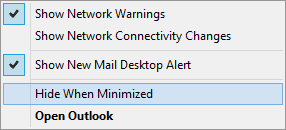 Outlook 2016 Outlook 2016 window settings
