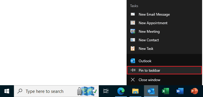 Outlook for Microsoft 365 window settings