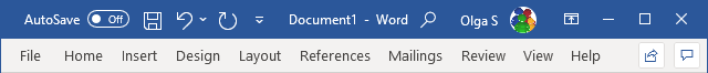 Minimized Ribbon Word for Microsoft 365 Minimized Ribbon Word 365