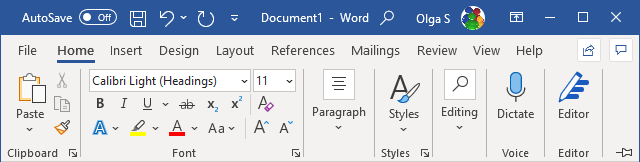 Display Minimized Ribbon Word for Microsoft 365 Display Minimized Ribbon Word 365