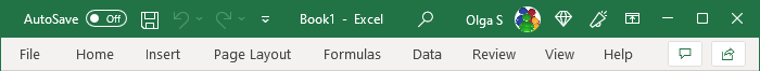 Minimized Ribbon Excel for Microsoft 365 Minimized Ribbon Excel 365