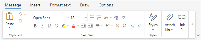 Classic Ribbon in Outlook for Web