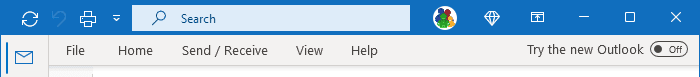 Collapsed, minimized ribbon in Outlook for Microsoft 365 Collapsed, minimized ribbon in Outlook 365